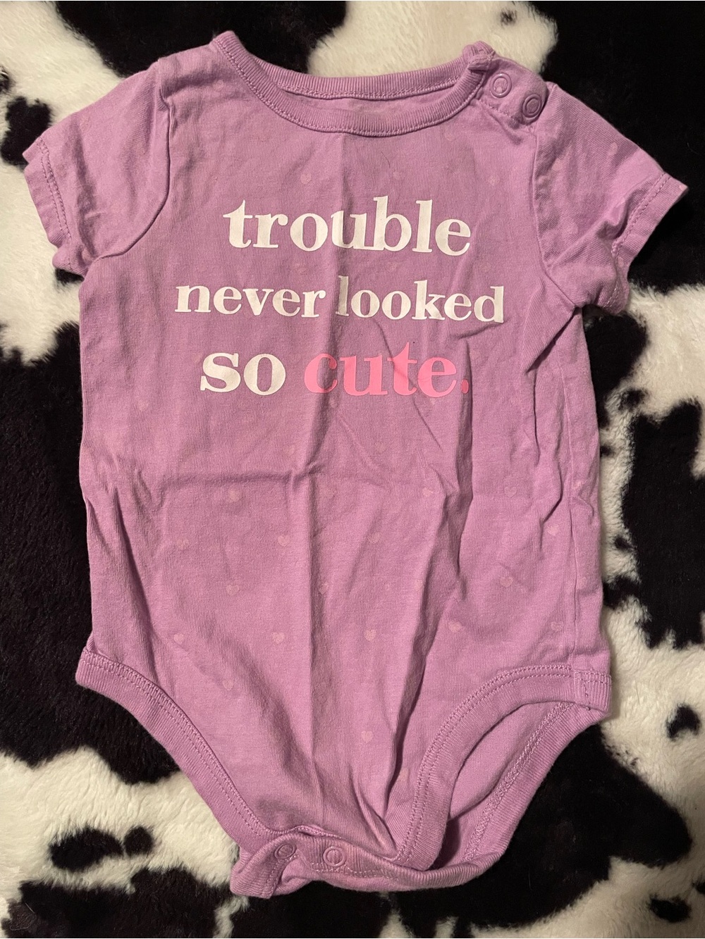 Garanimals Heart Infant / Baby Onesie Size 12 Months